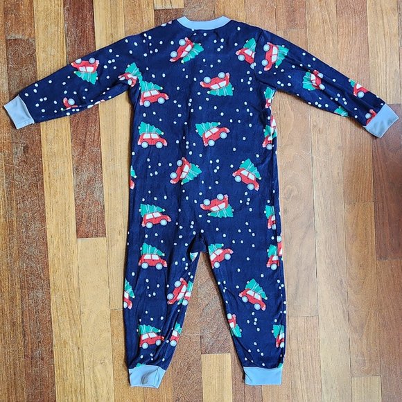 Jammies For Your Families Fleece One-Piece Christmas Pajama Set Size 5/6 - Picture 8 of 11